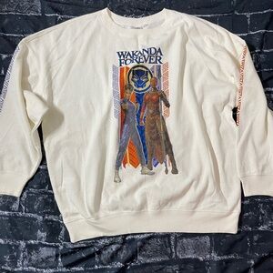 Wakanda Forever Cream Sweater